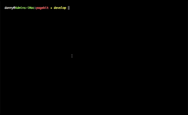 Animated image of the command line